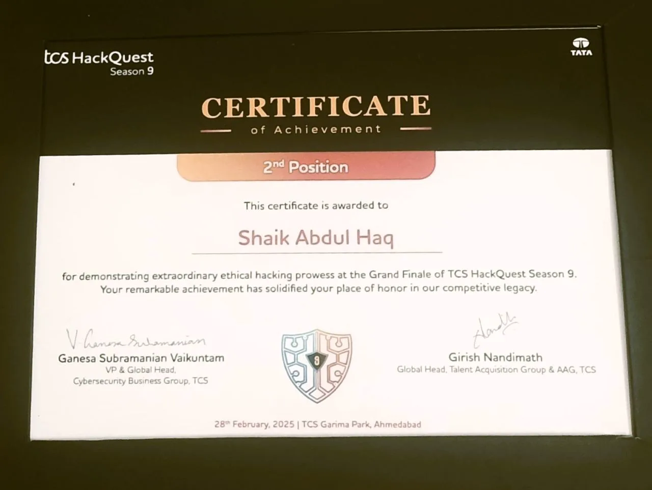 TCS HackQuest S9
